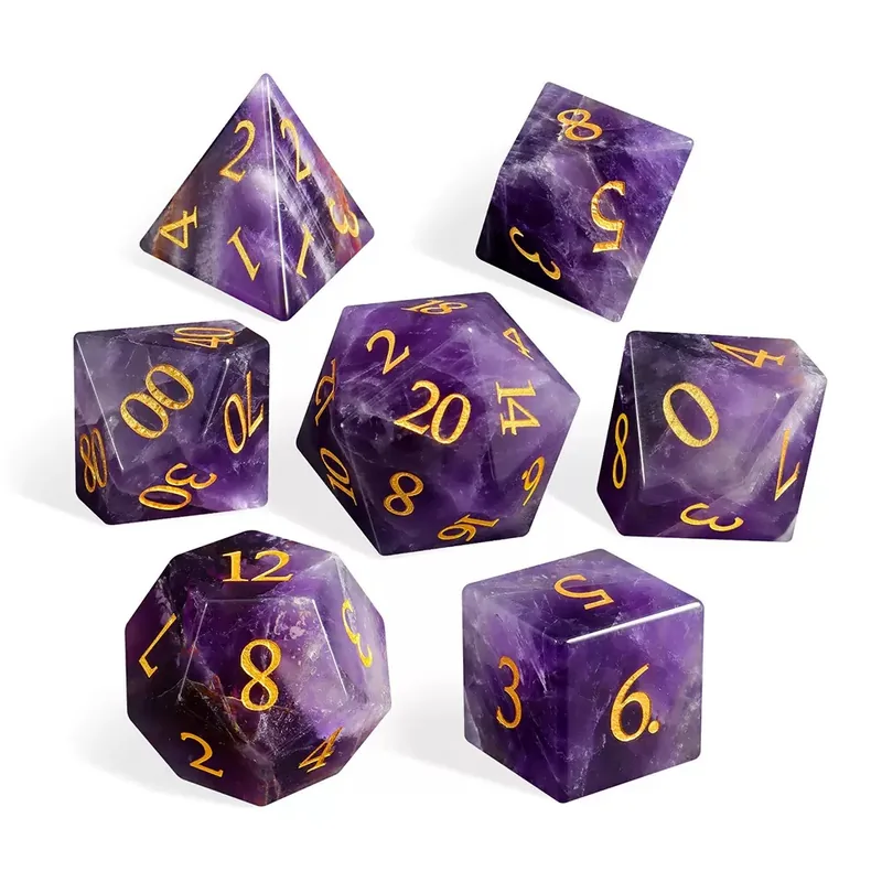 Custom Amethyst dice
