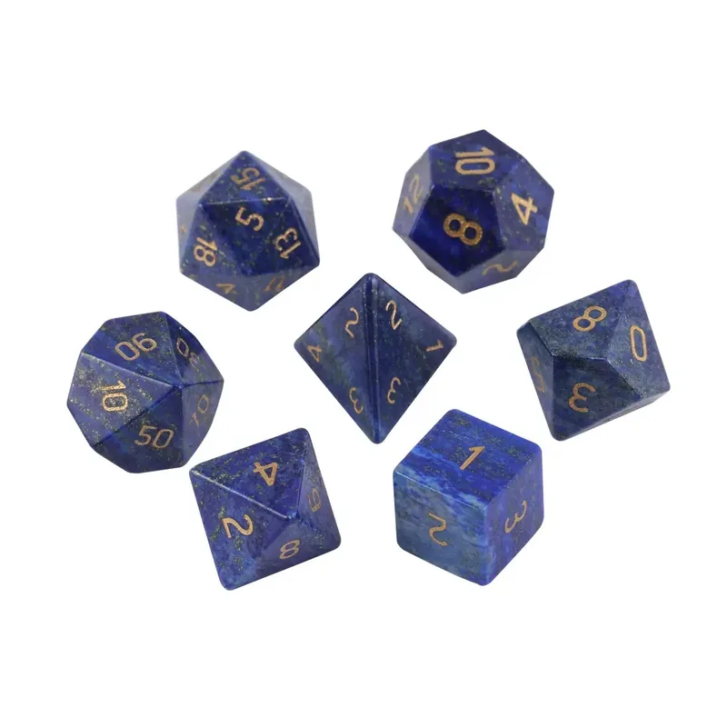 Custom Lapis Lazuli dice