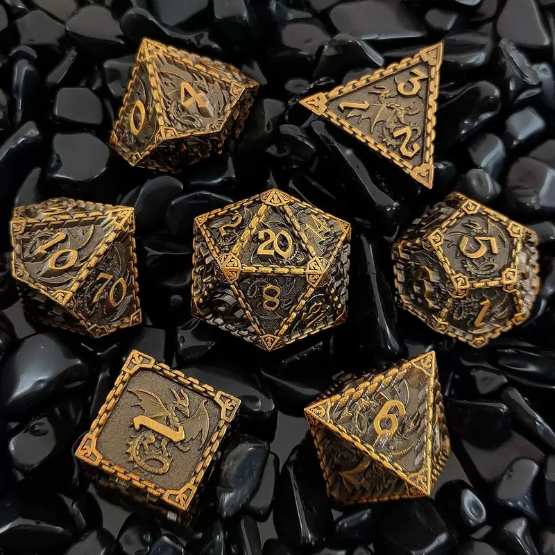 Metal Polyhedral Dice