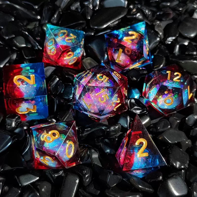 Premium Resin Polyhedral Sets
